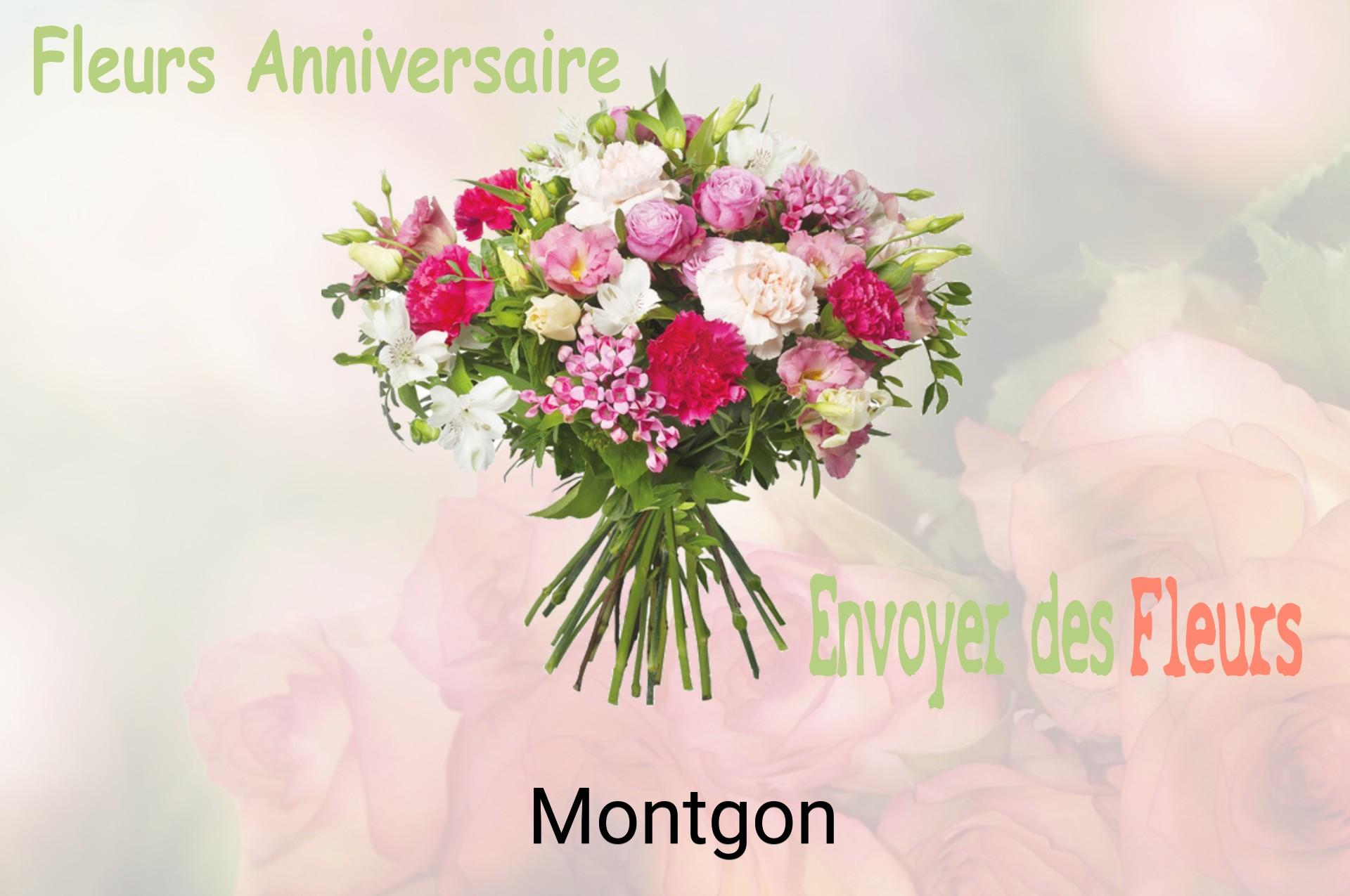 Bouquet de fleurs d’anniversaire livré à Montgon